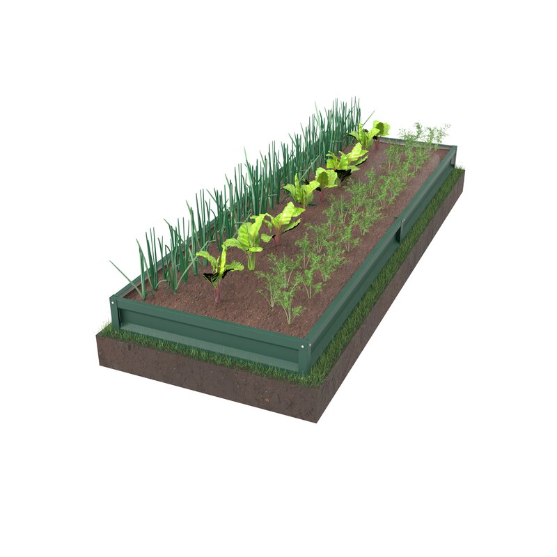 Усиленная грядка с полимерным покрытием 0.8х3м (высота 15см | панели 1м) Усиленная грядка с полимерным покрытием 0.8х3м (высота 15см | панели 1м)
